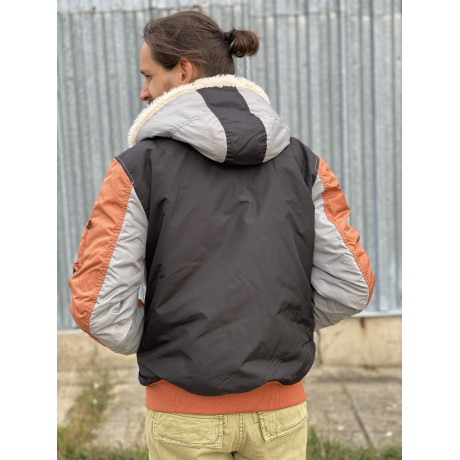 MA-1 HOODED CB Alpha Industries SILVER